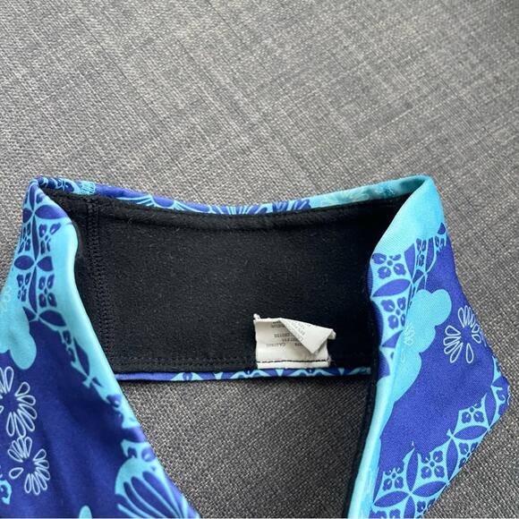 Brooks Thermal Running Headband Blue Floral One Size - Picture 3 of 6